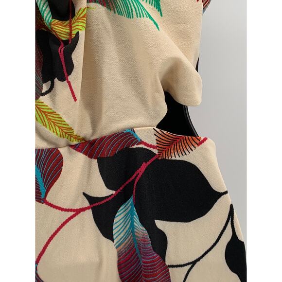 RACHEL RACHEL ROY Women's Beige V-Neck Halter Cross-Back Cutout Maxi Dress SZ M - Picture 7 of 13